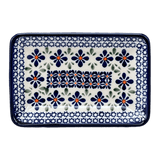 Tray, Sushi, 5" x 7.25" Small in "Blue Mosaic Flower" by Zaklady | Y2021-A221A