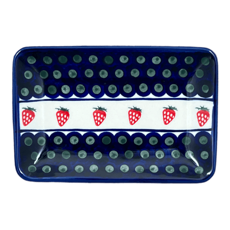 Tray, Sushi, 5" x 7.25" Small in "Strawberry Dot" by Zaklady | Y2021-A310A