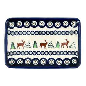 Polish Pottery Small Sushi Tray (Evergreen Moose) | Y2021-A992A Additional Image at PolishPotteryOutlet.com