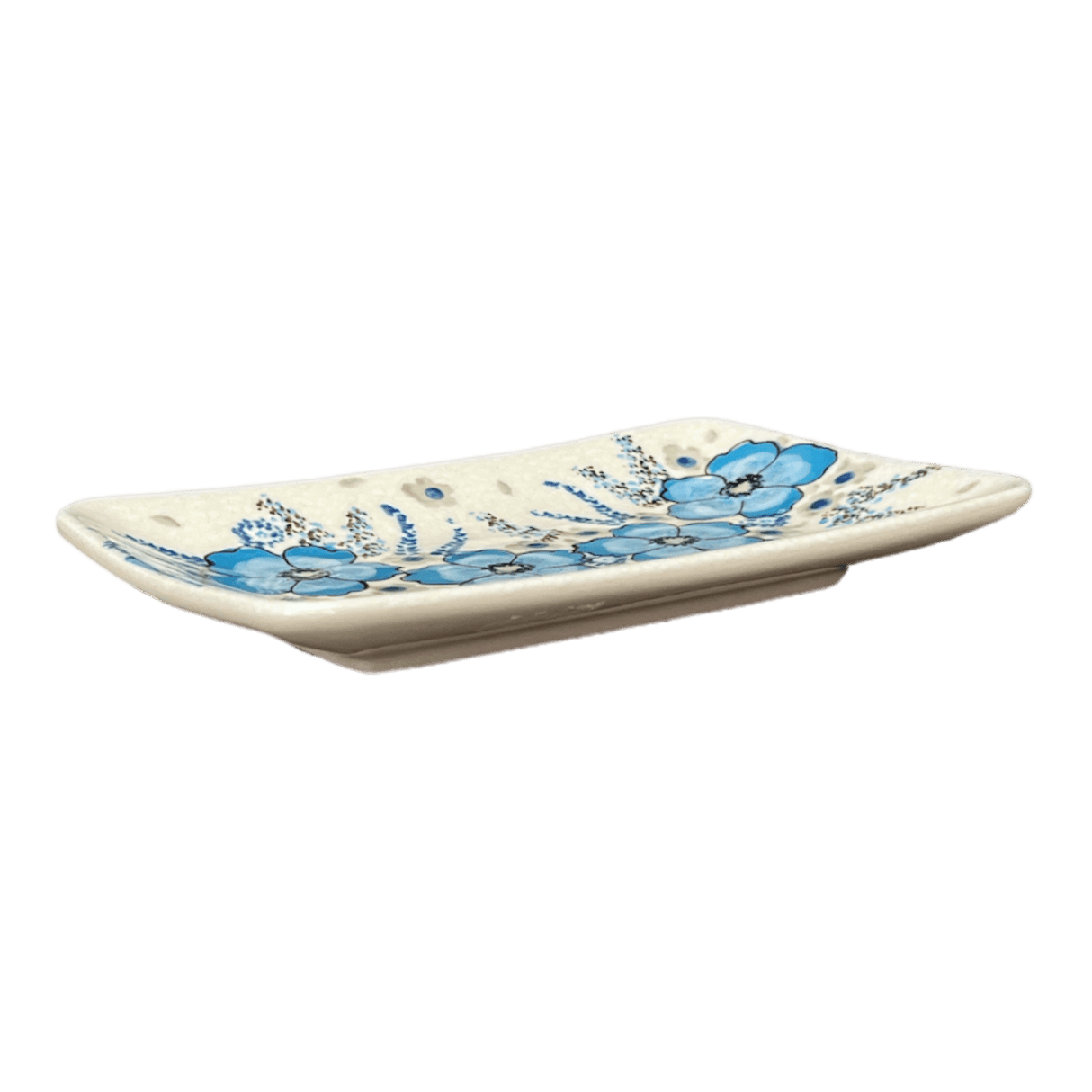 Tray, Sushi, 5" x 7.25" Small in "Something Blue" by Zaklady | Y2021-ART374