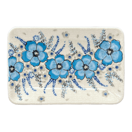 Tray, Sushi, 5" x 7.25" Small in "Something Blue" by Zaklady | Y2021-ART374