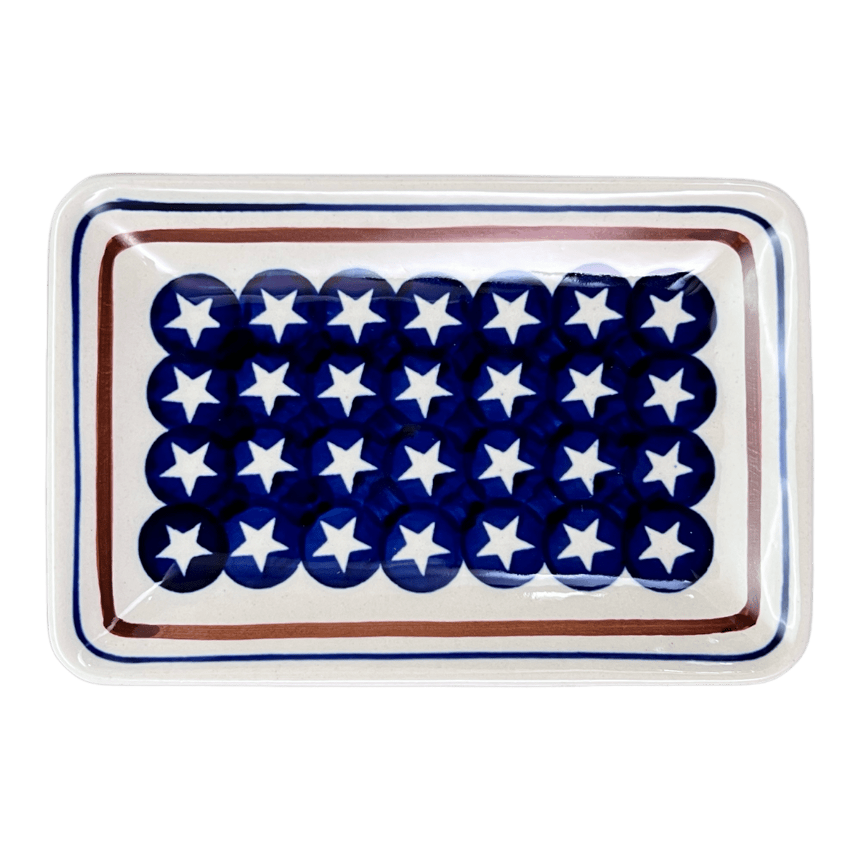 Tray, Sushi, 5" x 7.25" Small in "Stars & Stripes" by Zaklady | Y2021-D81