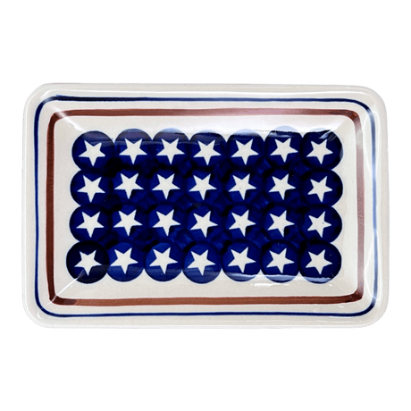 Tray, Sushi, 5" x 7.25" Small in "Stars & Stripes" by Zaklady | Y2021-D81