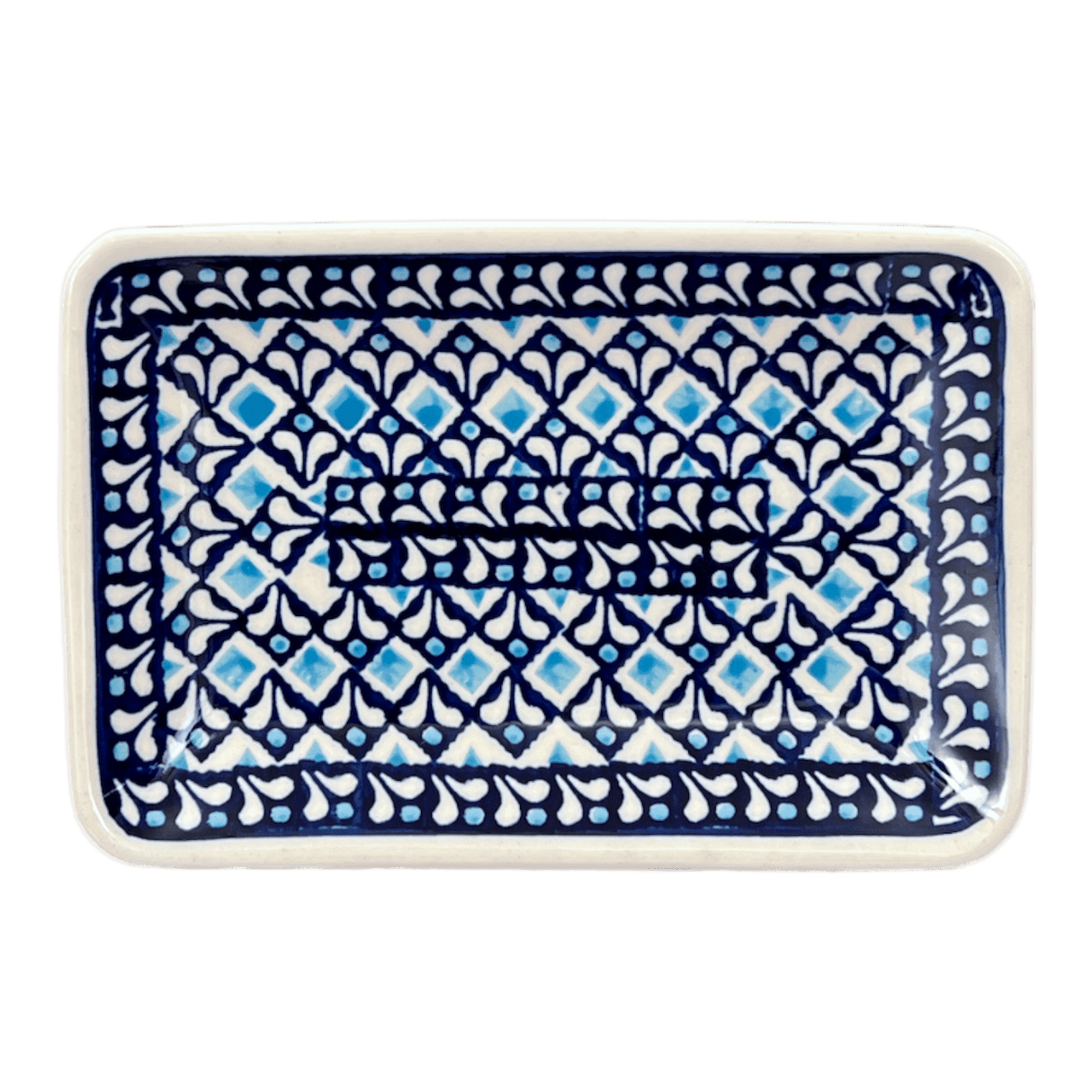 Tray, Sushi, 5" x 7.25" Small in "Mosaic Blues" by Zaklady | Y2021-D910