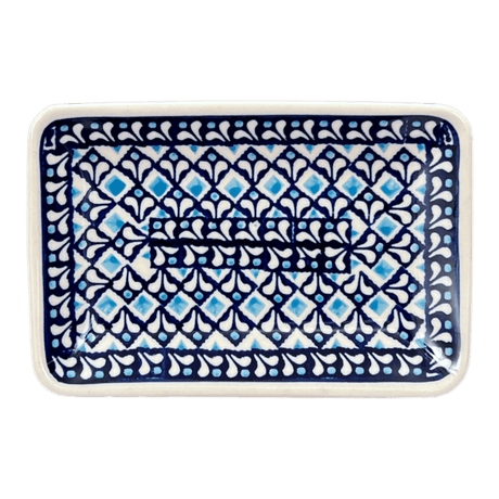 Tray, Sushi, 5" x 7.25" Small in "Mosaic Blues" by Zaklady | Y2021-D910