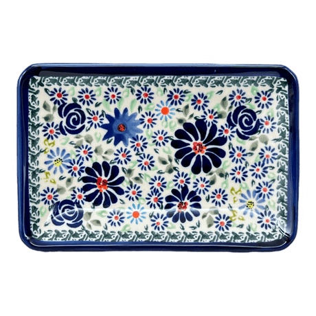 Tray, Sushi, 5" x 7.25" Small in "Floral Explosion" by Zaklady | Y2021-DU126