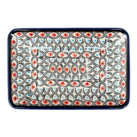 Tray, Sushi, 5" x 7.25" Small in "Beaded Turquoise" by Zaklady | Y2021-DU203