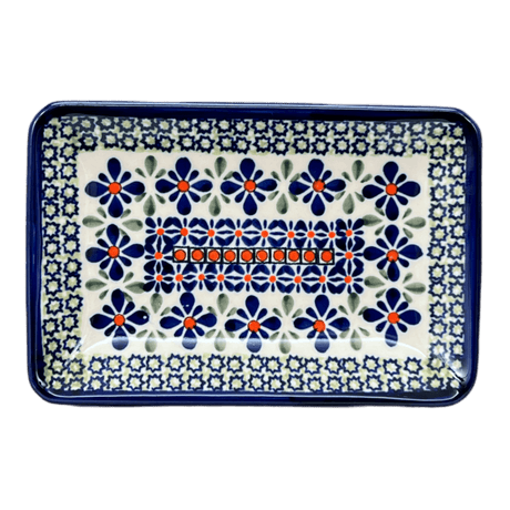 Tray, Sushi, 5" x 7.25" Small in "Emerald Mosaic" by Zaklady | Y2021-DU60