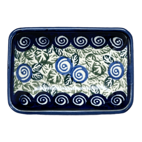 Sauce Dish, Rectangular, 3.75" x 2.75" Tiny in "Spring Swirl" by Zaklady | Y2024-A1073A