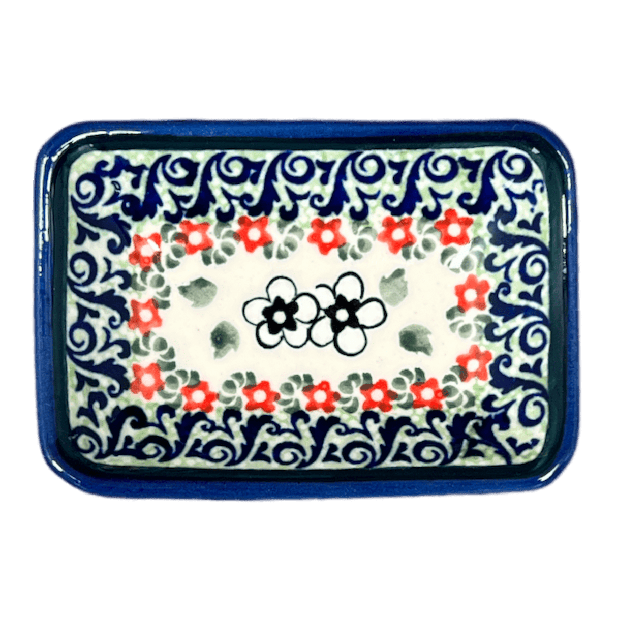 Sauce Dish, Rectangular, 3.75" x 2.75" Tiny in "Cosmic Cosmos" by Zaklady | Y2024-ART326