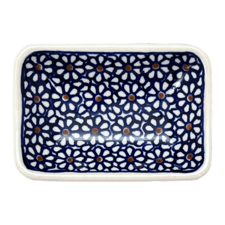 Sauce Dish, Rectangular, 3.75" x 2.75" Tiny in "Ditsy Daisies" by Zaklady | Y2024-D120