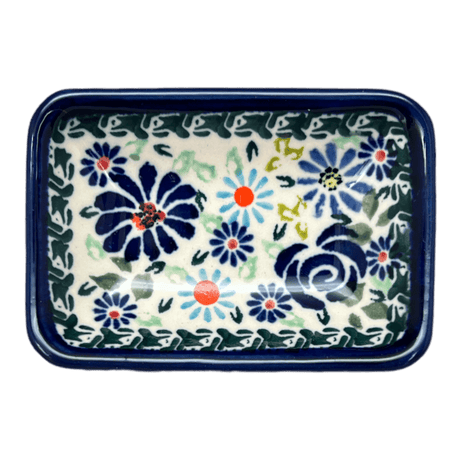 Sauce Dish, Rectangular, 3.75" x 2.75" Tiny in "Floral Explosion" by Zaklady | Y2024-DU126