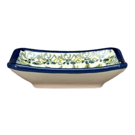 Sauce Dish, Rectangular, 3.75" x 2.75" Tiny in "Floral Swallows" by Zaklady | Y2024-DU182