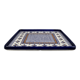 Tray, Square, 10.5" in "Blue Mosaic Flower" by Zaklady | Y2101A-A221A