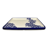 Tray, Square, 10.5" in "Blue Floral Vines" by Zaklady | Y2101A-D1210A