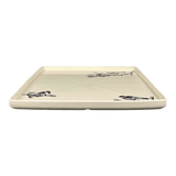 Tray, Square, 10.5" in "Birds on a Branch" by Zaklady | Y2101A-D1213