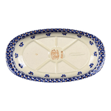 Baker, Oval, 9" x 4.5" in "Falling Blue Daisies" by Zaklady | Y227A-A882A