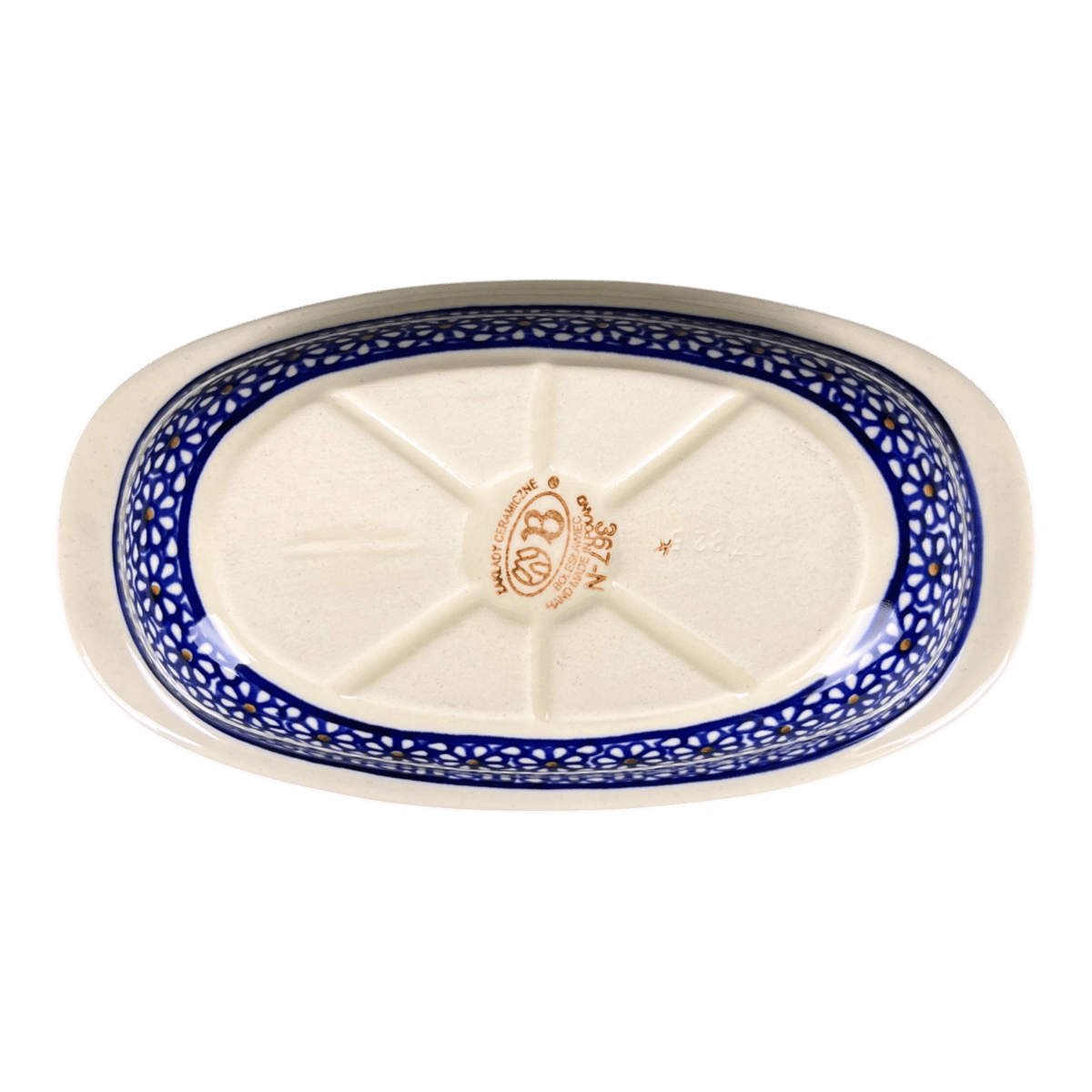 Baker, Oval, 9" x 4.5" in "Ditsy Daisies" by Zaklady | Y227A-D120