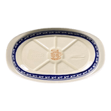 Baker, Oval, 9" x 4.5" in "Mosaic Blues" by Zaklady | Y227A-D910