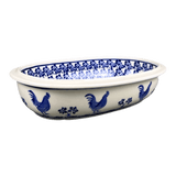 Baker, Oval, 10" x 6.5" in "Rooster Blues" by Zaklady | Y278A-D1149