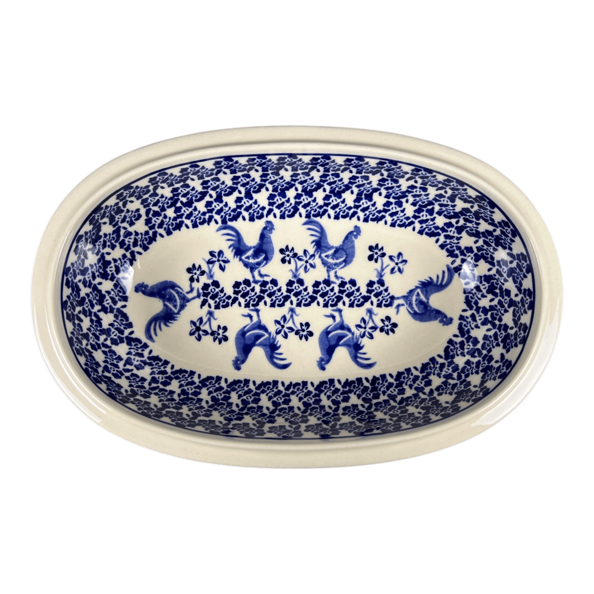 Baker, Oval, 10" x 6.5" in "Rooster Blues" by Zaklady | Y278A-D1149