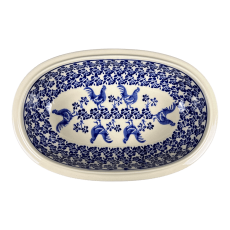 Baker, Oval, 10" x 6.5" in "Rooster Blues" by Zaklady | Y278A-D1149