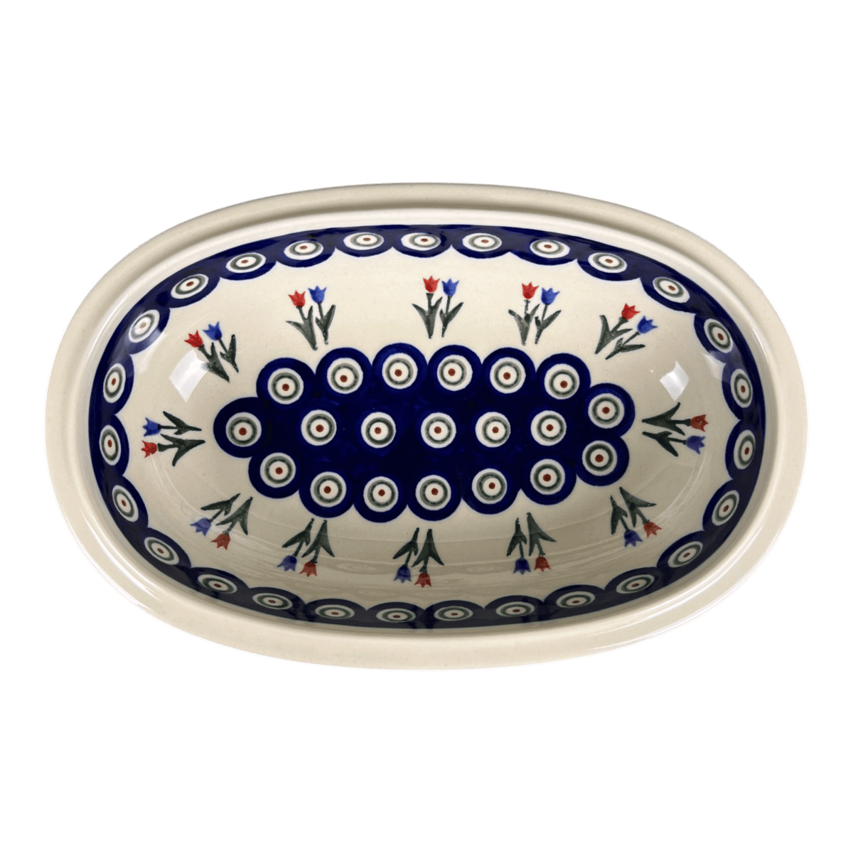 Baker, Oval, 10" x 6.5" in "Peacock Tulip Medley" by Zaklady | Y278A-D809