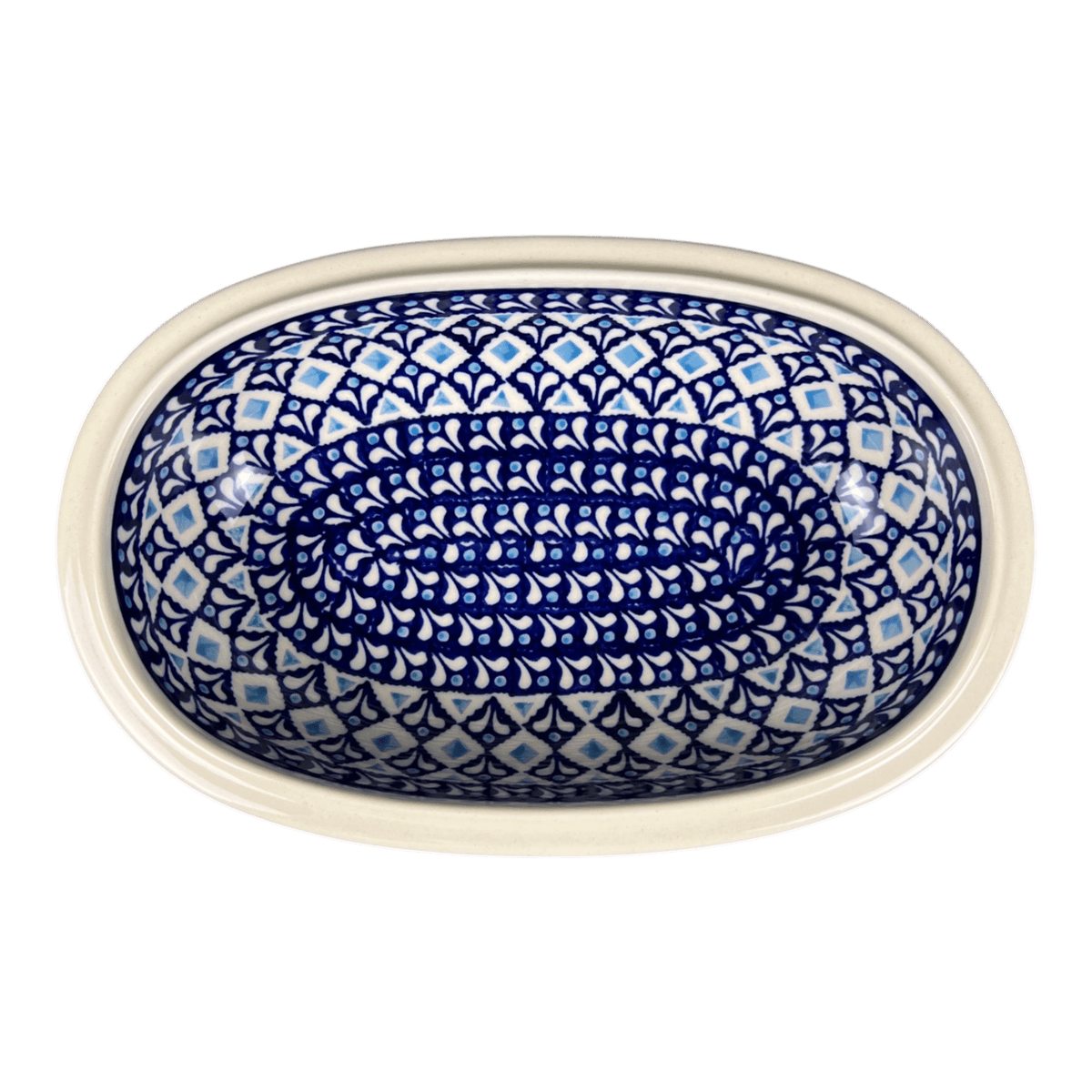 Baker, Oval, 10" x 6.5" in "Mosaic Blues" by Zaklady | Y278A-D910