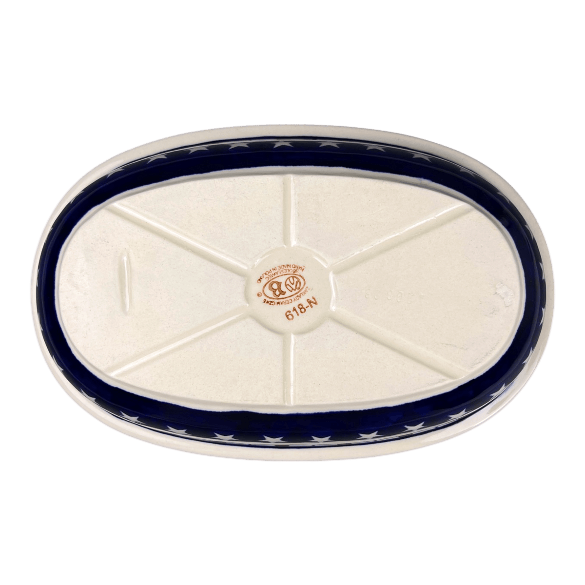 Baker, Oval, 10" x 6.5" in "Star Spangled" by Zaklady | Y278A-D927
