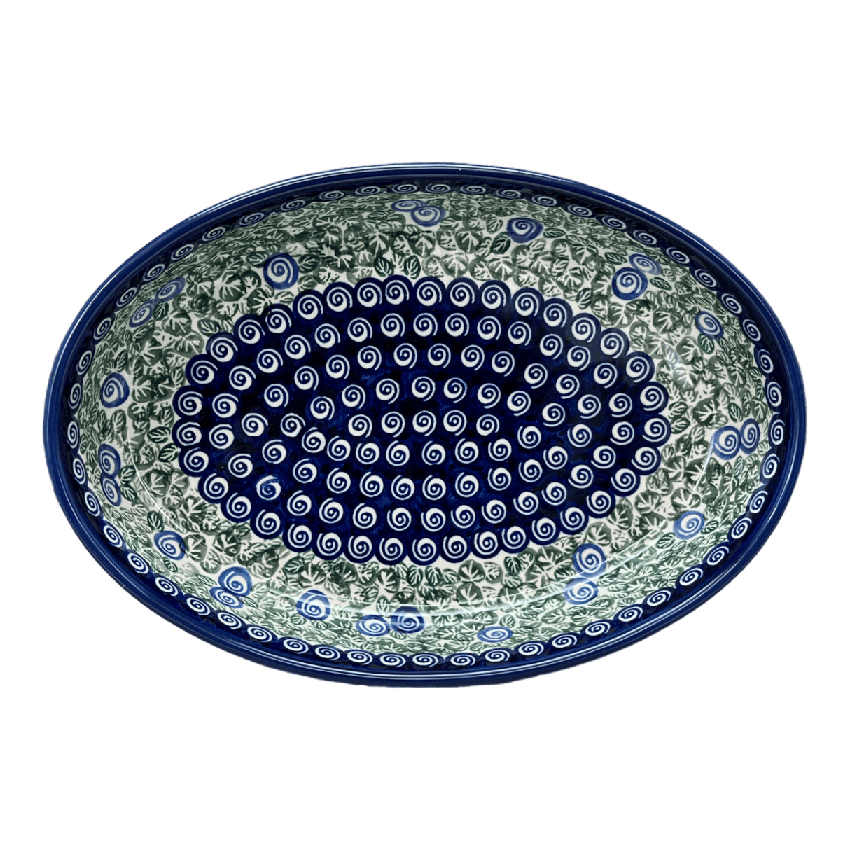 Baker, Oval, 11" x 7.5" in "Spring Swirl" by Zaklady | Y349A-A1073A