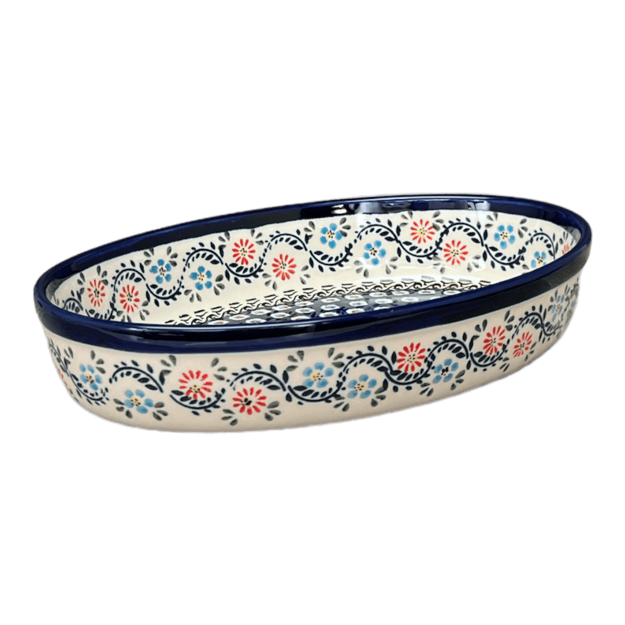 Baker, Oval, 11" x 7.5" in "Climbing Aster" by Zaklady | Y349A-A1145A