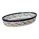 Baker, Oval, 11" x 7.5" in "Climbing Aster" by Zaklady | Y349A-A1145A