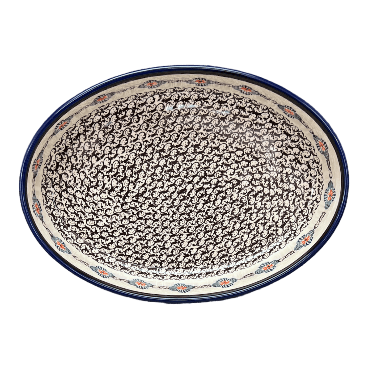 Baker, Oval, 11" x 7.5" in "Mesa Verde Midnight" by Zaklady | Y349A-A1159A