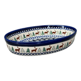 Baker, Oval, 11" x 7.5" in "Evergreen Moose" by Zaklady | Y349A-A992A