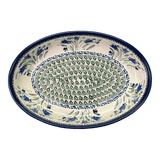 Baker, Oval, 11" x 7.5" in "Blue Tulips" by Zaklady | Y349A-ART160