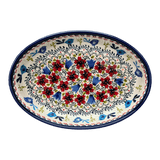 Baker, Oval, 11" x 7.5" in "Circling Bluebirds" by Zaklady | Y349A-ART214