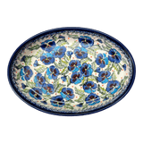 Baker, Oval, 11" x 7.5" in "Pansies in Bloom" by Zaklady | Y349A-ART277