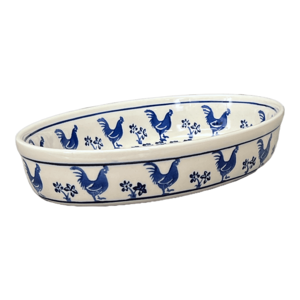 Baker, Oval, 11" x 7.5" in "Rooster Blues" by Zaklady | Y349A-D1149