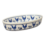 Baker, Oval, 11" x 7.5" in "Rooster Blues" by Zaklady | Y349A-D1149