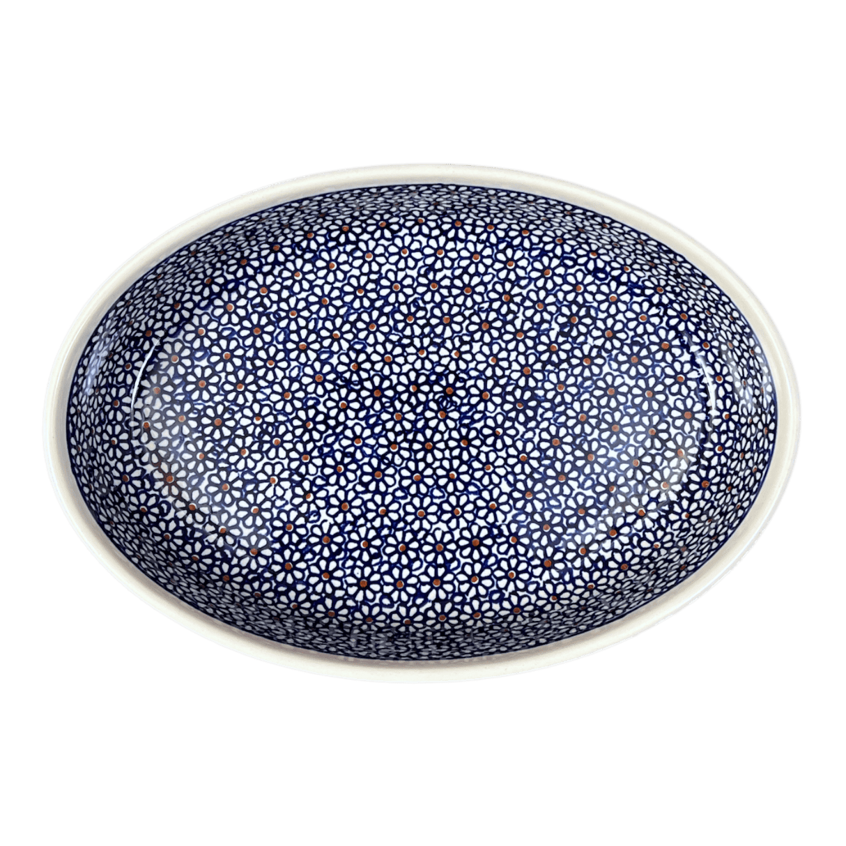 Baker, Oval, 11" x 7.5" in "Ditsy Daisies" by Zaklady | Y349A-D120