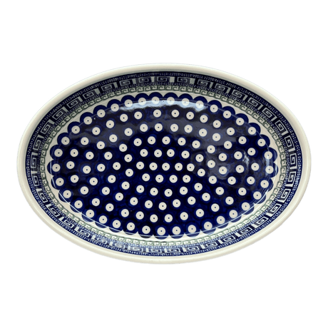 Baker, Oval, 11" x 7.5" in "Grecian Dot" by Zaklady | Y349A-D923