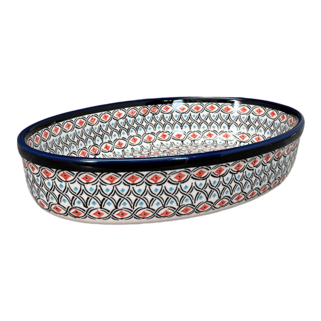 Baker, Oval, 11" x 7.5" in "Beaded Turquoise" by Zaklady | Y349A-DU203