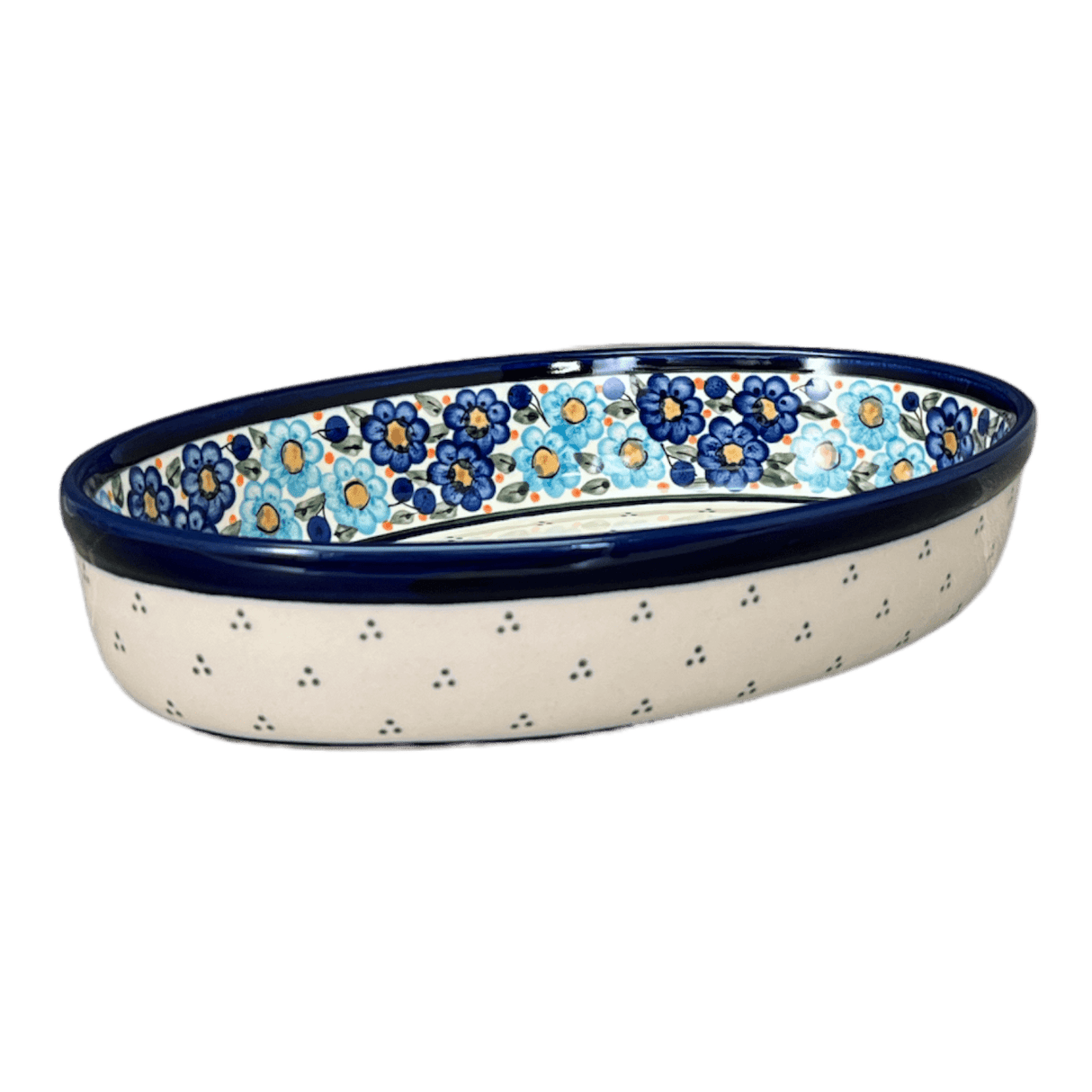 Baker, Oval, 11" x 7.5" in "Garden Party Blues" by Zaklady | Y349A-DU50