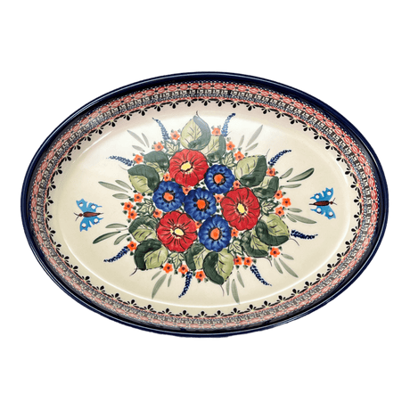 Baker, Oval, 12.25" in "Butterfly Bouquet" by Zaklady | Y350A-ART149