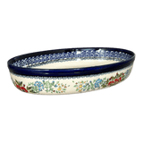 Baker, Oval, 12.25" in "Floral Crescent" by Zaklady | Y350A-ART237