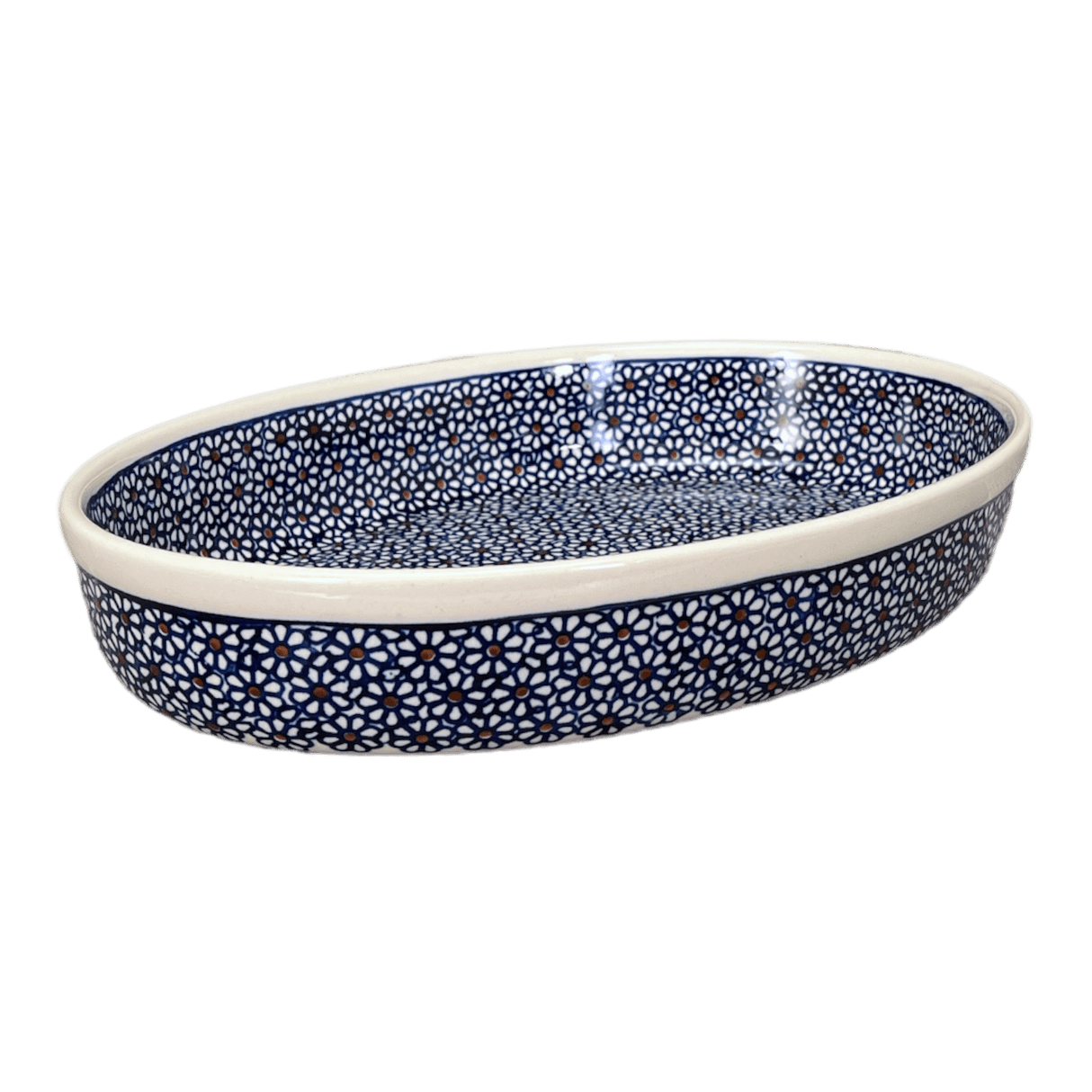 Baker, Oval, 12.25" in "Ditsy Daisies" by Zaklady | Y350A-D120