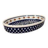 Baker, Oval, 12.25" in "Persimmon Dot" by Zaklady | Y350A-D479