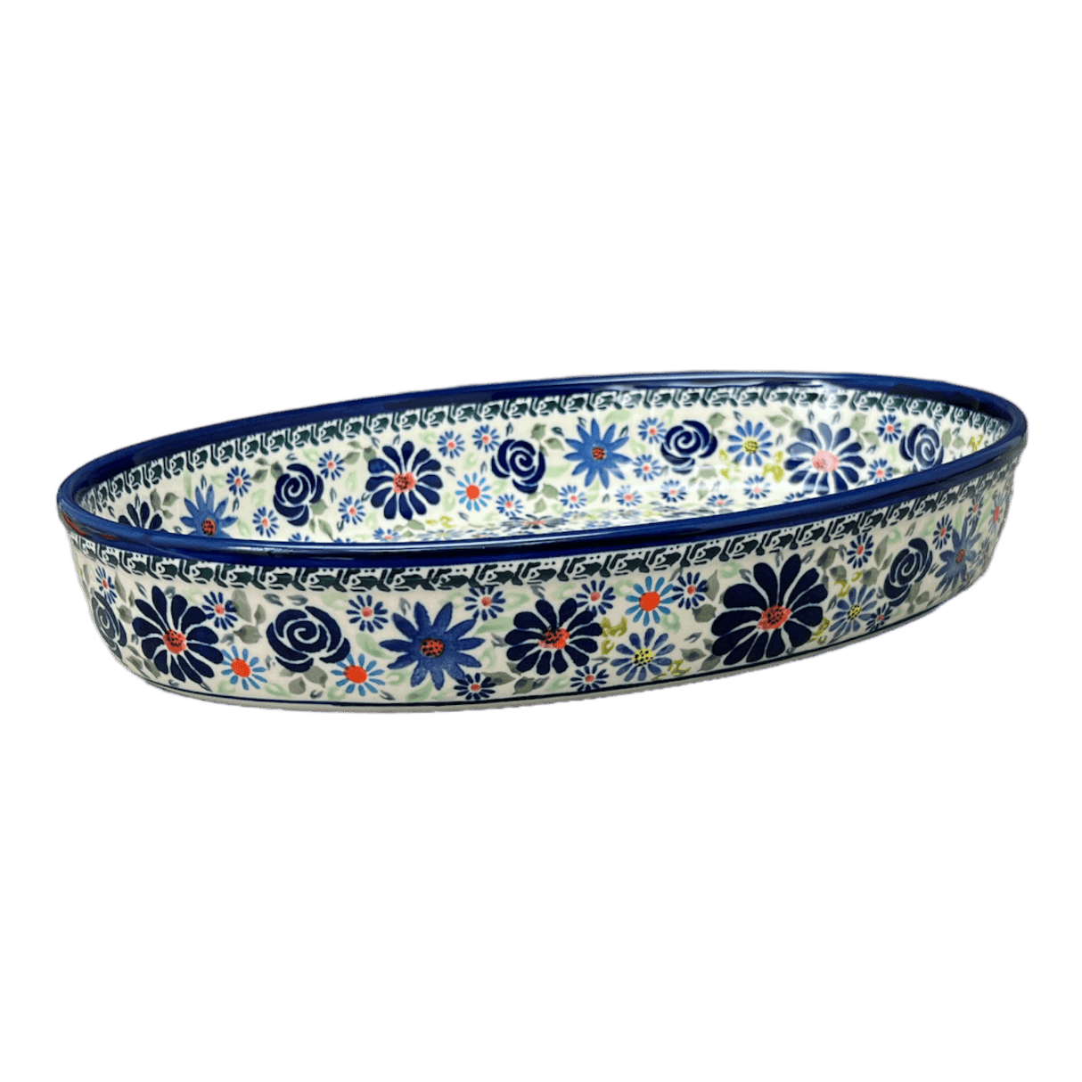 Baker, Oval, 12.25" in "Floral Explosion" by Zaklady | Y350A-DU126