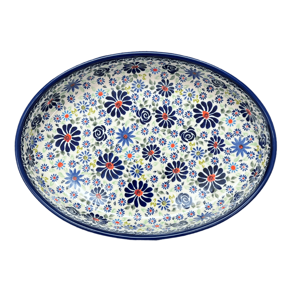 Baker, Oval, 12.25" in "Floral Explosion" by Zaklady | Y350A-DU126