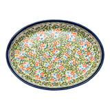 Baker, Oval, 12.25" in "Floral Swallows" by Zaklady | Y350A-DU182